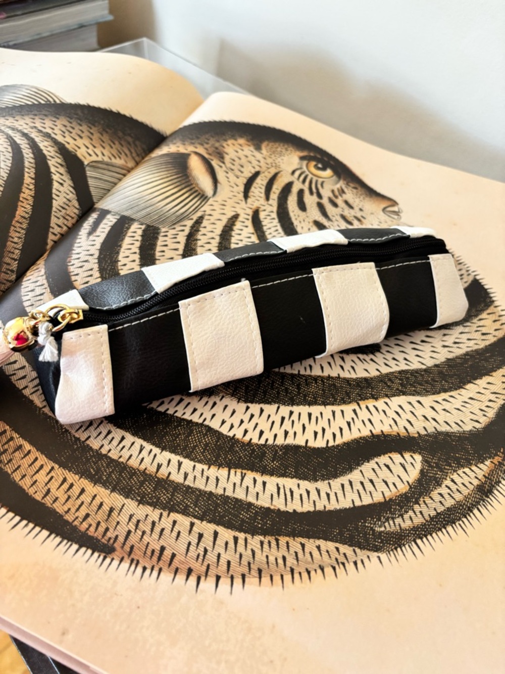 C.R. Gibson Pencil Pouch B/W - From Paper Source